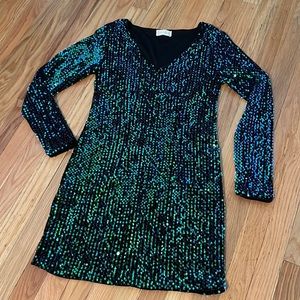 Altar’d State BodyCon Sequin Black Dress